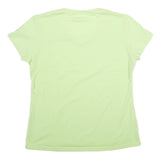 MAMMUT Womens Green Cotton Blend T-Shirt XL Short Sleeve V-Neck Outdoor