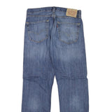 LEVI'S Mens Jeans Blue Regular Straight Denim Medium W30 L30 Casual Zip