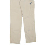 CARHARTT Mens Cotton Blend Beige Regular Fit Straight Leg Trousers W34 L32