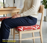 Anyseat Wine Red White Cracks Print Chair Cover – Stretch Washable Removable Seat Cover for Dining & Kitchen