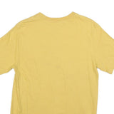NIKE Mens Yellow Crew Neck Short Sleeve T-Shirt Cotton Blend M Casual Sportswear
