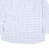 TOMMY HILFIGER Mens White & Blue Check Shirt XL Cotton Blend Casual Long Sleeve