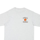 Mens White Cleveland Browns Graphic T-Shirt M Short Sleeve Crew Neck Casual