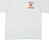 Mens White Cleveland Browns Graphic T-Shirt M Short Sleeve Crew Neck Casual