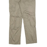 QUECHA Womens Cotton Blend Beige Regular Fit Straight Trousers W36 L32 Outdoor