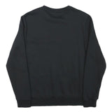 PUMA Mens Black Crew Neck S Cotton Blend Pullover Sweatshirt Lightweight