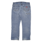 DICKIES Mens Regular Fit Blue Denim Jeans W36 L29 Classic Cotton Blend Zip