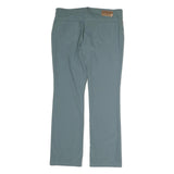 ESCADA Womens Cotton Blue Regular Straight Trousers W36 L32 Stylish Comfortable