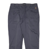 TOMMY HILFIGER Mens Cotton Blend Navy Blue Relaxed Straight Trousers W34 L30