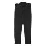 LEVI'S Mens Slim Black Denim Jeans W30 L28 Zip Casual Streetwear