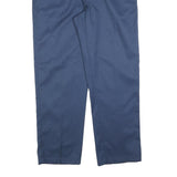 DICKIES Mens Cotton Blend Navy Regular Fit Straight Leg Trousers W40 L32