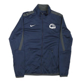 NIKE Mens Navy Blue Cross Country Track Zip Jacket S Polyester Blend Sportswear
