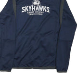 NIKE Mens Navy Blue Cross Country Track Zip Jacket S Polyester Blend Sportswear