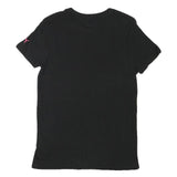 PUMA Mens Black & Pink Modern T-Shirt S Short Sleeve Crew Neck Cotton Blend