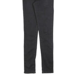 LEVI'S 721 Womens Jeans Black Slim Skinny Denim Medium W28 L32 Classic Fit Zip