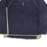 KAPPA Mens Navy & Beige Polyester Patterned Zip Jumper L Sportswear Casual