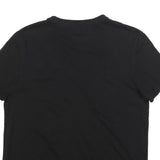 TOMMY HILFIGER Mens Black T-Shirt M Short Sleeve Crew Neck Pocket Logo Cotton