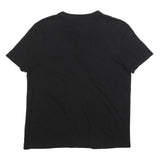 TOMMY HILFIGER Mens Black T-Shirt M Short Sleeve Crew Neck Pocket Logo Cotton
