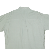 CHAPS RALPH LAUREN Mens Green Shirt L Cotton Blend Casual Short Sleeve Button