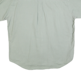 CHAPS RALPH LAUREN Mens Green Shirt L Cotton Blend Casual Short Sleeve Button