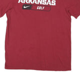 NIKE Mens Red Arkansas Golf T-Shirt L Short Sleeve Crew Neck Sportswear