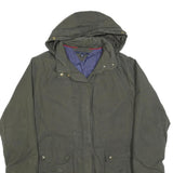 TOMMY HILFIGER Womens Green Jacket XL Polyester Blend Hooded Zip Casual