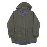 TOMMY HILFIGER Womens Green Jacket XL Polyester Blend Hooded Zip Casual