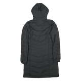 JACK WOLFSKIN Womens Black Outdoor Puffer Jacket S Polyester Blend Zip Hooded