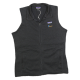 PATAGONIA Womens Black Jacket L Polyester Zip Vest Outdoor Casual Layering