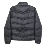 TOMMY HILFIGER Womens Black Nylon Quilted Jacket S Zip Padded Coat