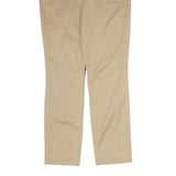 J.CREW Womens Cotton Blend Beige Regular Fit Straight Leg Trousers W28 L27