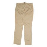 J.CREW Womens Cotton Blend Beige Regular Fit Straight Leg Trousers W28 L27