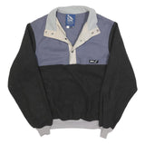 SERAC Mens Black & Grey Colourblock Pullover Plain Crew Neck Basic Knit S Jumper