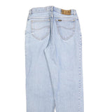 LEE Mens Jeans Blue Regular Straight Denim Light W30 L32 Classic Fit Zip