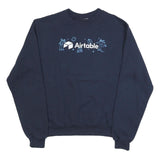 CHAMPION Mens Blue Airtable Crew Neck S Cotton Blend Sweatshirt