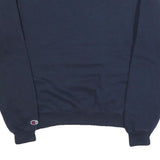 CHAMPION Mens Blue Airtable Crew Neck S Cotton Blend Sweatshirt
