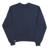 CHAMPION Mens Blue Airtable Crew Neck S Cotton Blend Sweatshirt