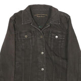 LAUREN RALPH LAUREN Womens Black Cotton Jacket M Button Plain Classic Fit