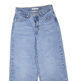 LEVI'S Womens Regular Blue Denim Light W28 L27 Casual Zip Jeans