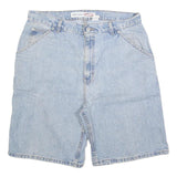 FADED GLORY Mens Shorts Blue Denim Casual M W32 Cotton Blend Loose Fit