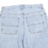 FADED GLORY Mens Shorts Blue Denim Casual M W32 Cotton Blend Loose Fit