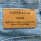 Good & Lui Cargo Jeans - 26W UK 4 Blue Cotton