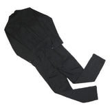 DICKIES Womens Black Cotton Blend Dungarees Slim Fit XS W36 L30 Workwear