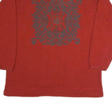 CECIL Mens Red Sweatshirt Crew Neck L Cotton Blend Casual Pullover
