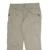 CARHARTT Mens Regular Fit Beige Cotton Cargo Trousers W36 L29 Workwear Utility