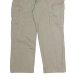 CARHARTT Mens Regular Fit Beige Cotton Cargo Trousers W36 L29 Workwear Utility