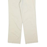 CALVIN KLEIN Mens Regular Fit Beige Cotton Blend Trousers W36 L32 Classic Zip