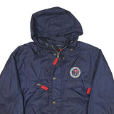 TOMMY HILFIGER Mens Navy Blue Athletics Bomber Jacket M Polyester Blend Zip