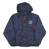 TOMMY HILFIGER Mens Navy Blue Athletics Bomber Jacket M Polyester Blend Zip