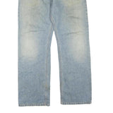 CARHARTT Mens Jeans Light Blue Regular Straight Denim Stone Wash W40 L32